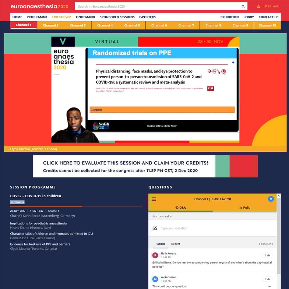 meta-fusion Euroanaesthesia 2020 Virtual 1