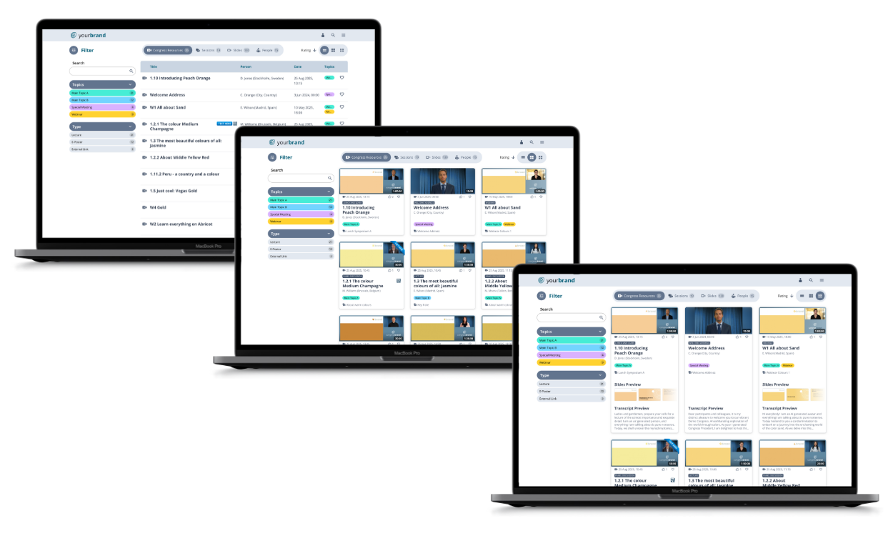 Library publications 3 versions Showcase