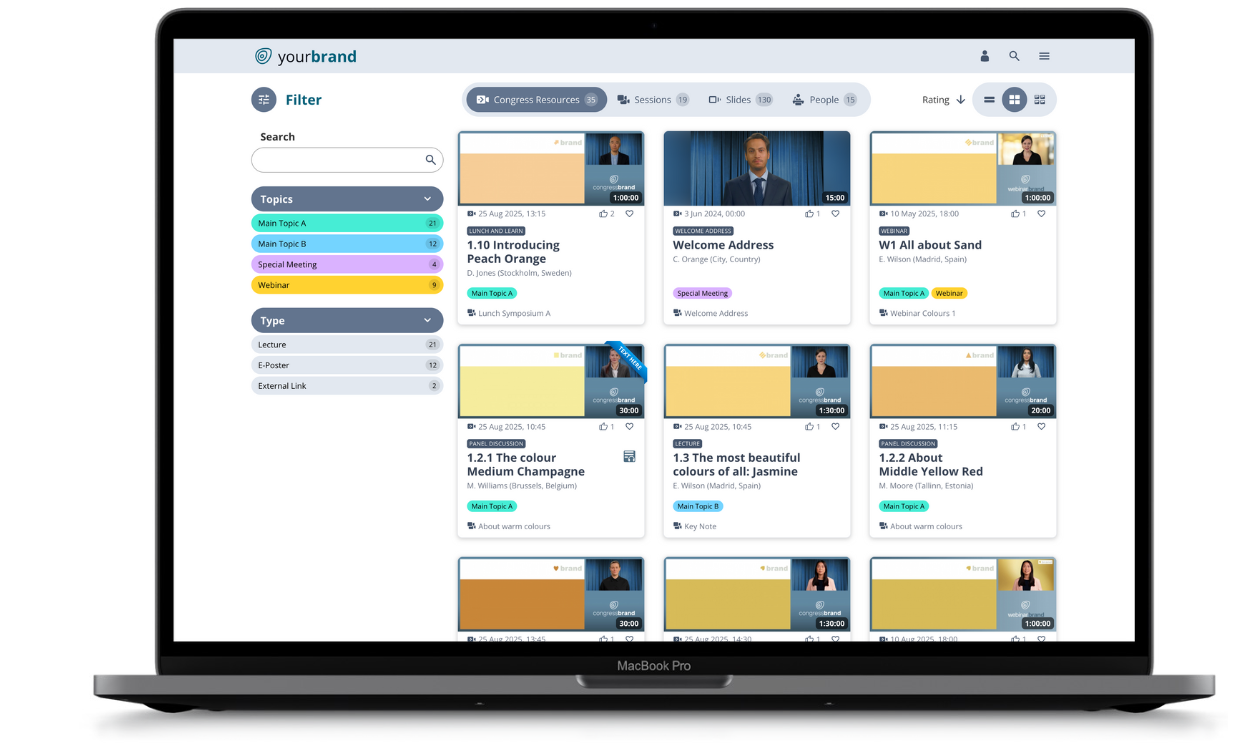 Library publications cards Showcase